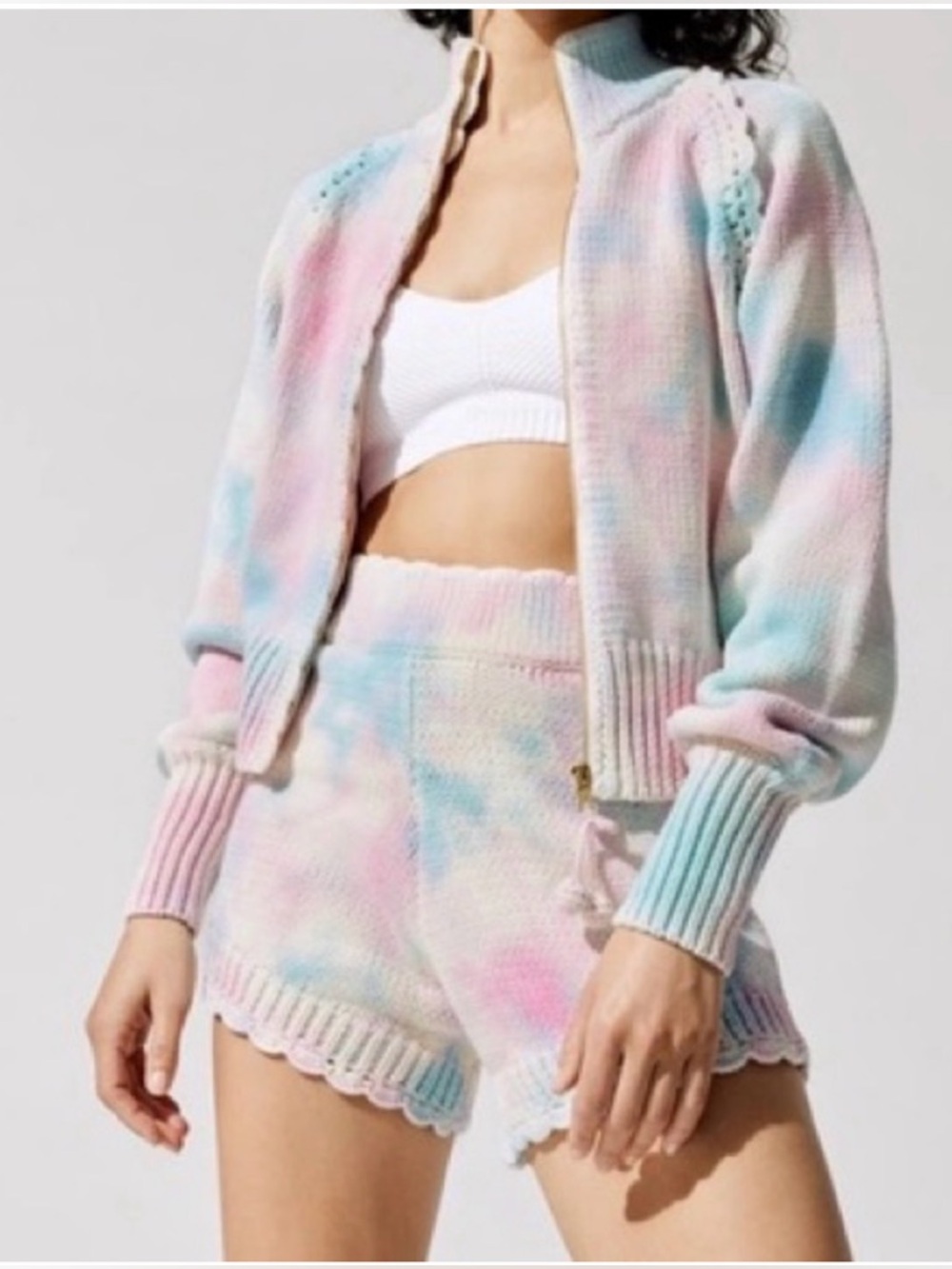 LoveShackFancy Karissa Short Cotton Candy Hand Dye Size XS - Picture 5 of 13